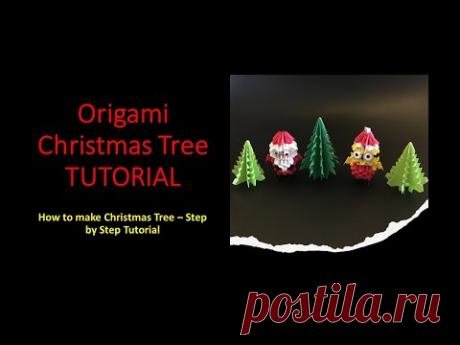 Origami Christmas Tree  Tutorial | DIY Paper Crafts Easy- A Step by Step Tutorial For Origami Tree - YouTube