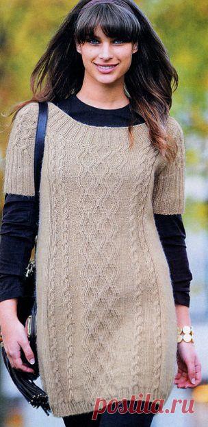 Туника спицами.