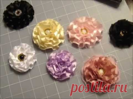 Super Quick and Easy Flower Tutorial!! Less than 5 min. to make! - YouTube
