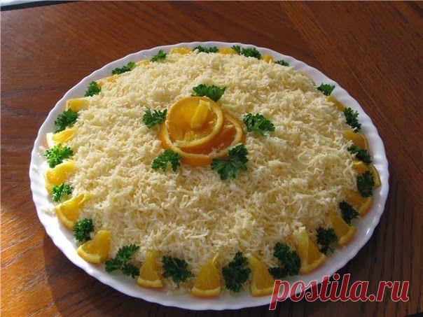 шеф-повар Одноклассники: Салат из курицы с корейской морковкой