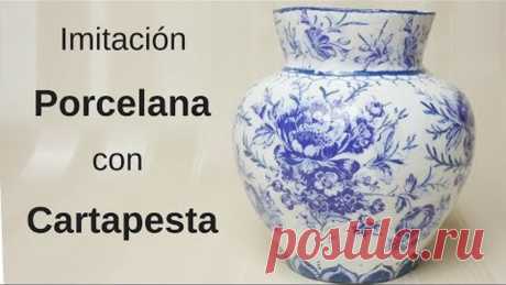 Como Imitar Porcelana con Cartapesta