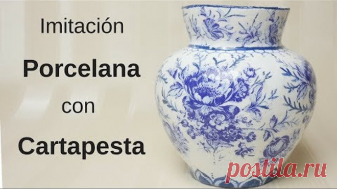 Como Imitar Porcelana con Cartapesta