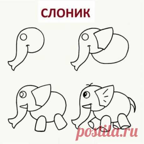 Учимся рисовать пошагово