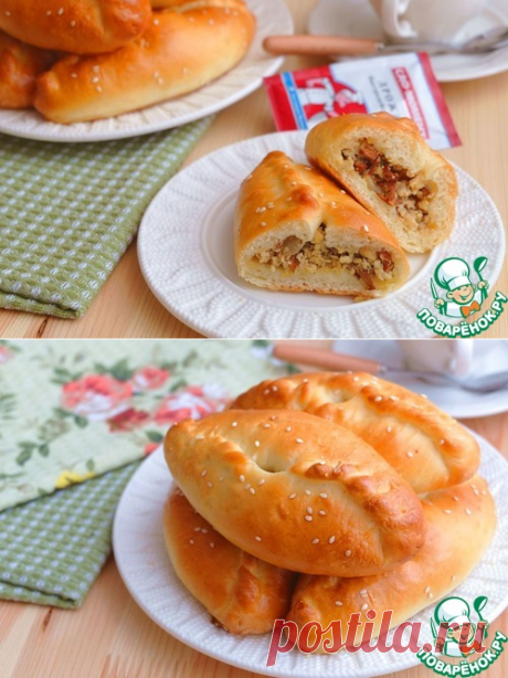 Расстегаи с курицей и лисичками - кулинарный рецепт