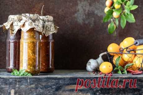 Ткемали из желтой алычи на зиму — Домашняя кулинария