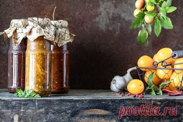 Ткемали из желтой алычи на зиму — Домашняя кулинария