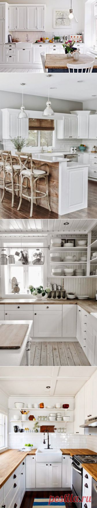 (+1) тема - Белая кухня: 6 преимуществ + 40 вдохновляющих фото