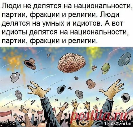Люди деляться
