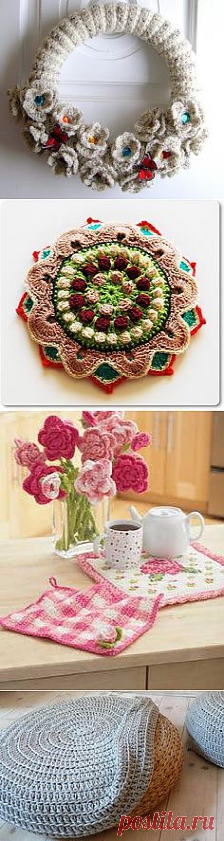 Pretty #crochet #wreath | Crochet