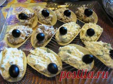 Закуска на чипсах: 7 вариантов начинки | Вкусные рецепты