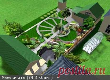 Цветущая Дача > Примеры планировок садовых участков.
