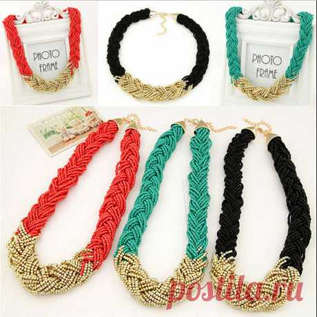 Fashion Women Crystal Jewelry Chunky Pendant Chain Statement Bib Collar Necklace | eBay