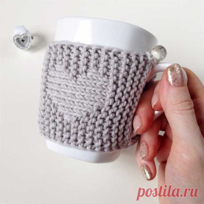 Чехол на кружку крючком схема Рукоделие для дома своими руками. Мастер-классы, уроки и креативные идеи.