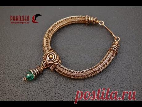 Браслеты, ожерелья из проволоки. Vikinq Knit, Wire Wrap