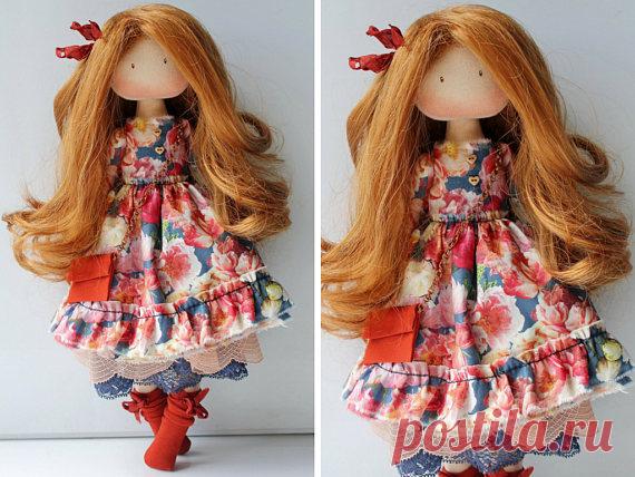 Handmade doll Poupée Art doll Puppen Gift for her Textile doll