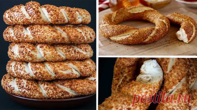 Симиты, турецкие бублики. Сладкая вкусняшка с потрясающе хрустящей корочкой