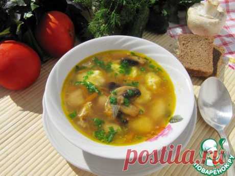 Суп гречневый с грибами и картофельными клецками - кулинарный рецепт