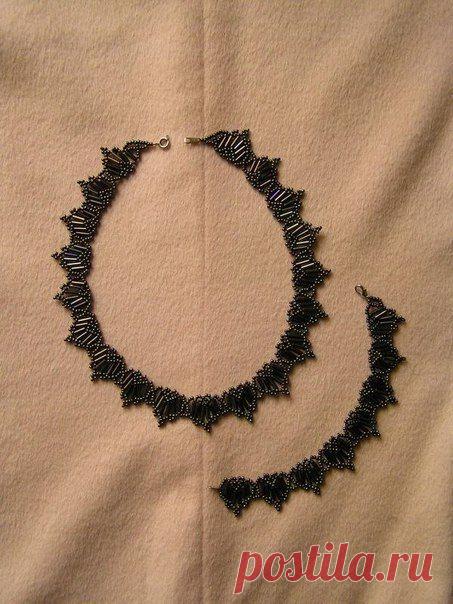 Ожерелья из бисера и бусин. Схемы плетения