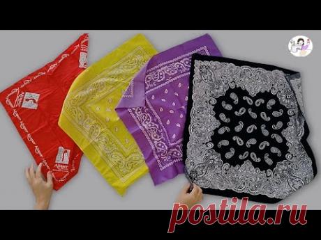 [DIY] ✂️! Не выбрасывайте платок. Ты полюбишь это.