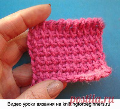 Начинаем вязать – Видео уроки вязания » “Простой тунисский столбик” – Тунисское вязание – Урок №2