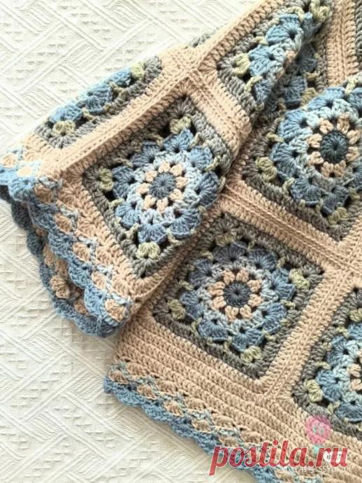 Вяжем джемпер из мотивов: просто и красиво!