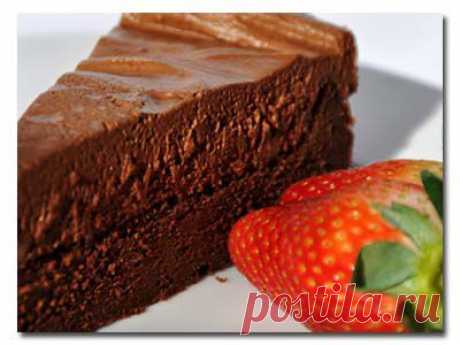 Шоколадный торт-мусс - рецепты салатов, супов, десертов – Делишис