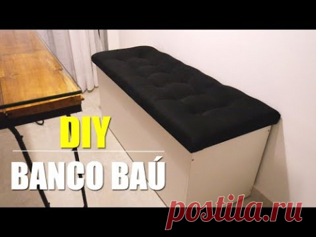 Oi pessoal!!!!! Estou super animada em mostrar p/ vcs como fizemos nosso banco baú para nosso canto alemão.Transformamos completamente um móvel que não teria...