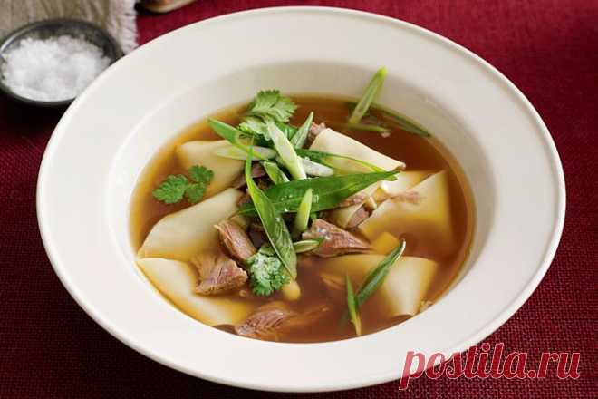 Lamb shank, star anise and noodle soup