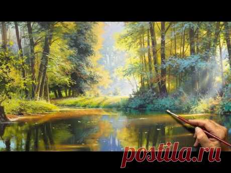 &quot;Shine of Summer&quot; Acrylic painting. Artist - Viktor Yushkevich. #129