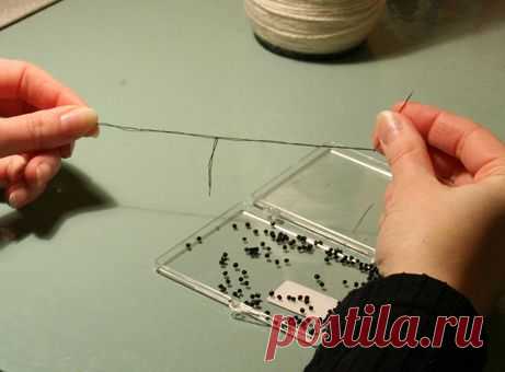 Вязание с бисером на спицах - Ярмарка Мастеров - ручная работа, handmade