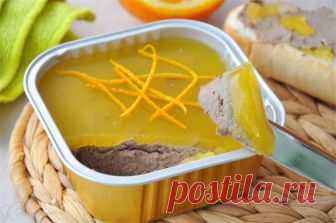 Паштет из куриной печени с апельсиновым желе