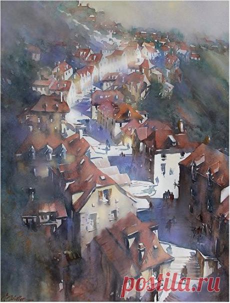 Thomas W. Schaller - Work Zoom: Steps of Rocamadour - France