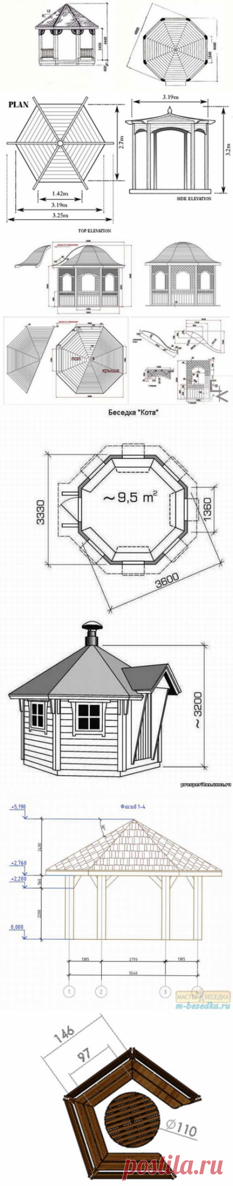 Беседки из дерева своими руками 300 фото, чертежи, схемы
