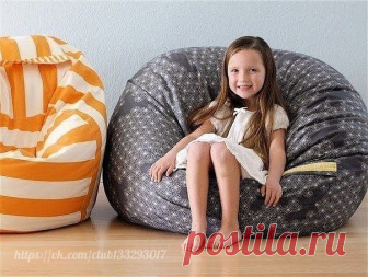 Шьем пуфик-мешок — Сделай сам, идеи для творчества - DIY Ideas