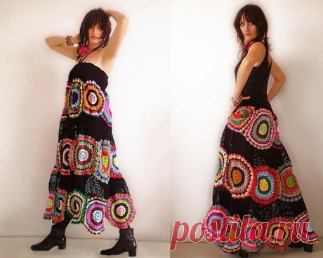 Вязаные крючком женские юбки. Вязаные платья фото | 3vision - Fashion blog