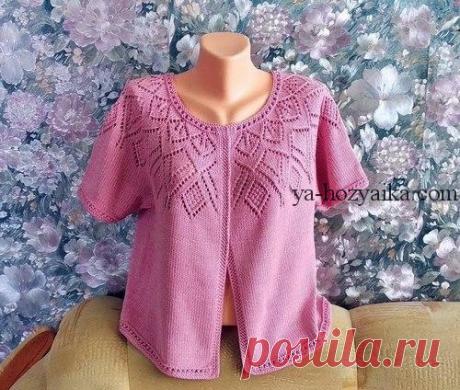 Жакет с круглой кокеткой спицами мастер класс https://ya-hozyaika.com/vyazanie-spitsami/zhakety-zhi..