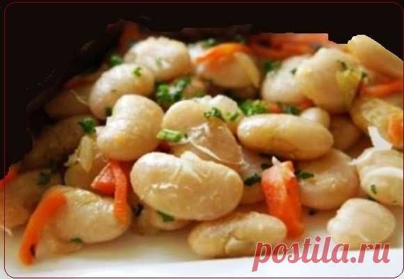 Белая фасоль с чесноком и зеленью | Рецепты вкусно