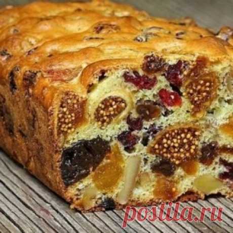 Не слипнется! Кекс из сухофруктов: мало теста много ягод!
