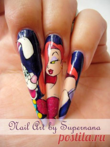 Кто подставил Роджера Кролика? | Nail Art by Supernana