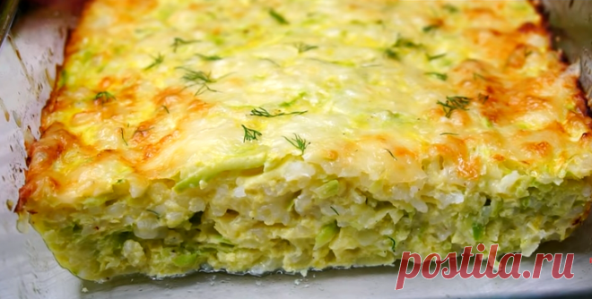 Только рис и кабачок (без мяса)😋 Ингредиенты доступные, в результате нежные кабачки с рисом, под румяной корочкой. | Готовим с Калниной Натальей | Дзен