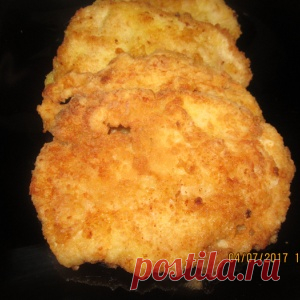 Отбивная из куриной грудки в крахмале 