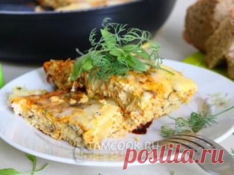 Рыба в омлете в духовке — рецепт с фото Отличный вариант полезного диетического ужина, запеченного в духовке! Рыба остается сочной, а свежесть омлету придают овощи и травы.
