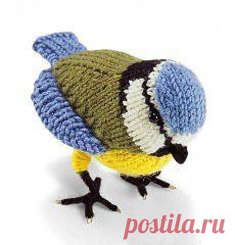 Синичка связанная спицами