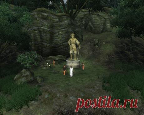 Святилище Шеогората (Sheogorath's Shrine) в Черном лесу на полпути между Бравилом и Лейавином у самой границы с Эльсвейром.