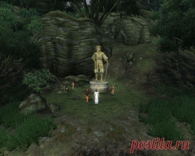 Святилище Шеогората (Sheogorath's Shrine) в Черном лесу на полпути между Бравилом и Лейавином у самой границы с Эльсвейром.