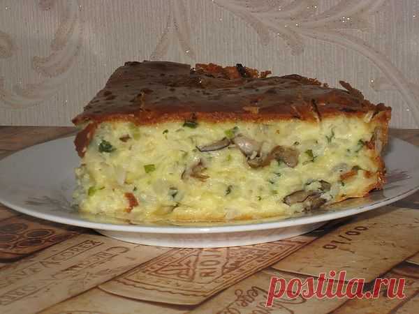 Пирог заливной с капустой и грибами - рецепт с фото - пирог заливной с капустой и грибами - как готовить: ингредиенты, состав, время приготовления - Леди@Mail.Ru
