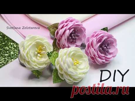 Они Будут ХИТом 🌺🌺🌺 Удивительные Цветы Из фоамирана Для Девочек 🌺 Заколка