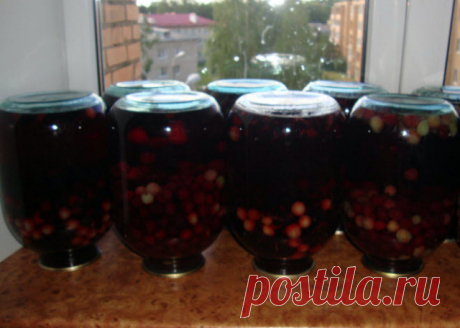 Фруктово-ягодный компот на зиму из вишни - Заготовки от Перчинки - Perchinka Hozyayushka.ru