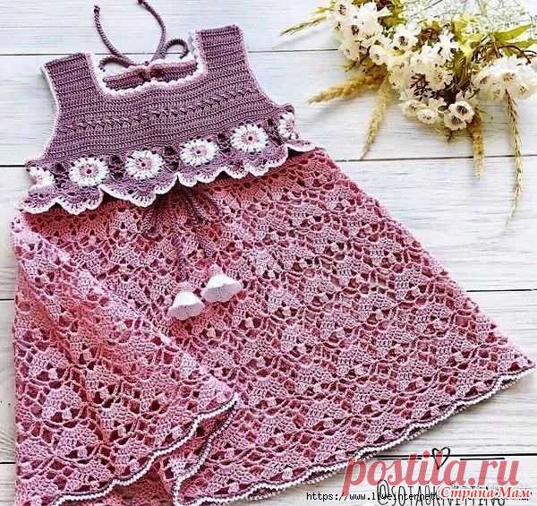 Нарядное платье или сарафанчик для девочки - Все в ажуре... (вязание крючком) - Страна Мам