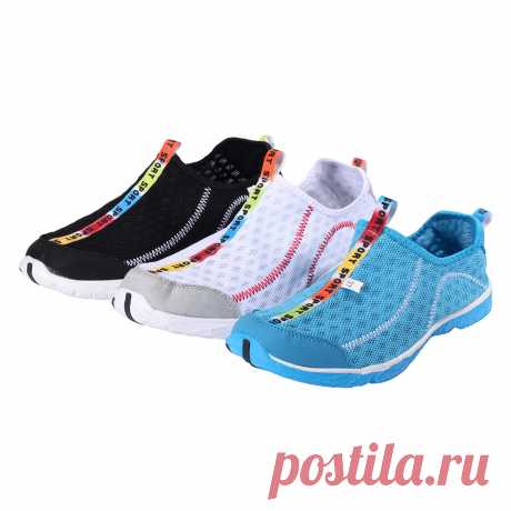 Tengoo unisex water beach shoes quick drying surf swimming shoes walking hiking mesh casual loafers Sale - Banggood.com
